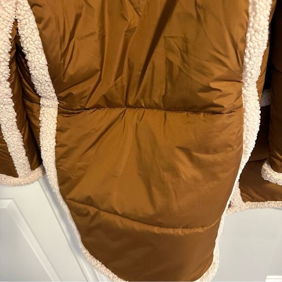 J. Crew Tan Sherpa Signature Puffer Jacket XS - Picture 12 of 15
